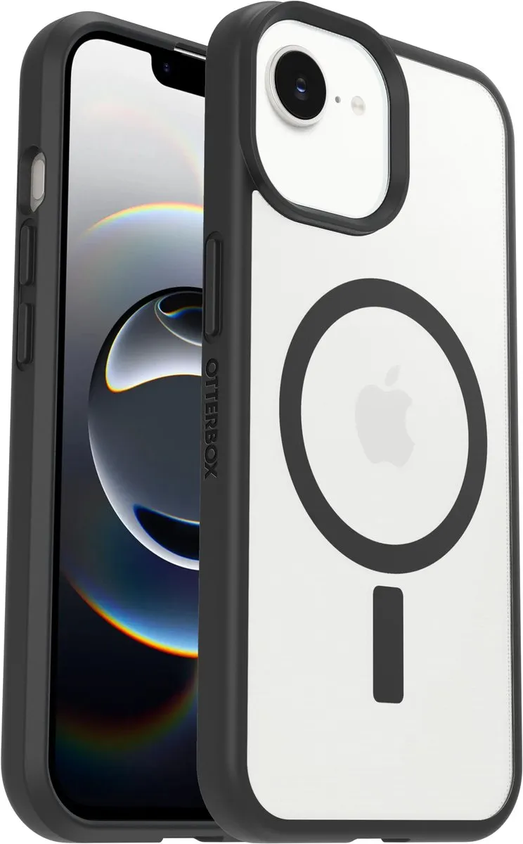 OtterBox React MagSafe iPhone 16/15/14/13 - Transparant/Zwart - afbeelding 6 van 6