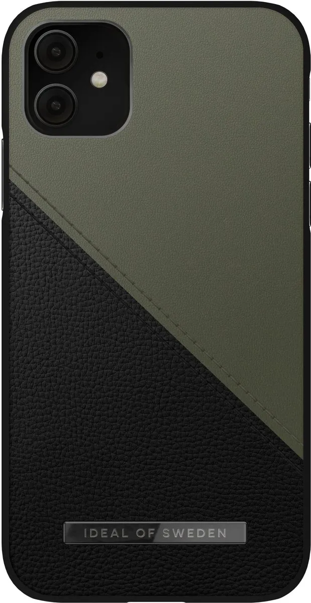 iDeal of Sweden Atelier Case Unity iPhone 11/XR - Onyx Black Khaki - afbeelding 6 van 6