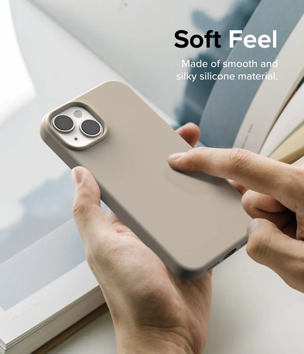 Ringke Silicone Hoesje iPhone 14 - Beige