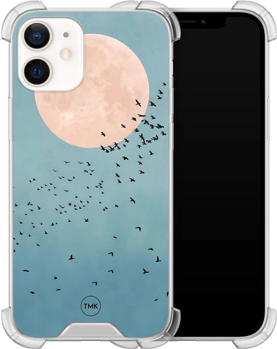 Casevibes iPhone 12 Mini Shockproof Hoesje - Blauw - A/i12m/S/014