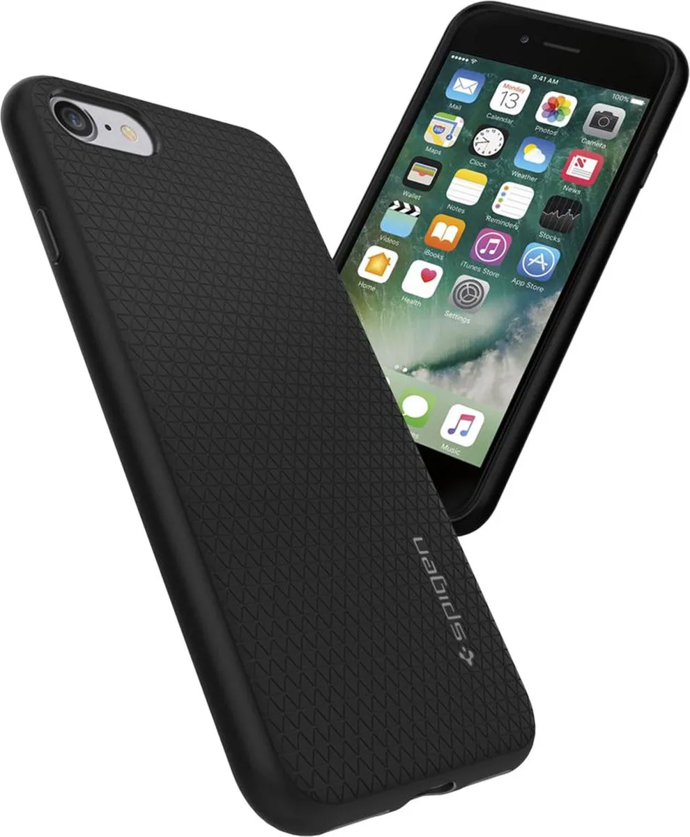 Spigen Liquid Air 042CS20511 iPhone Hoesje - Zwart