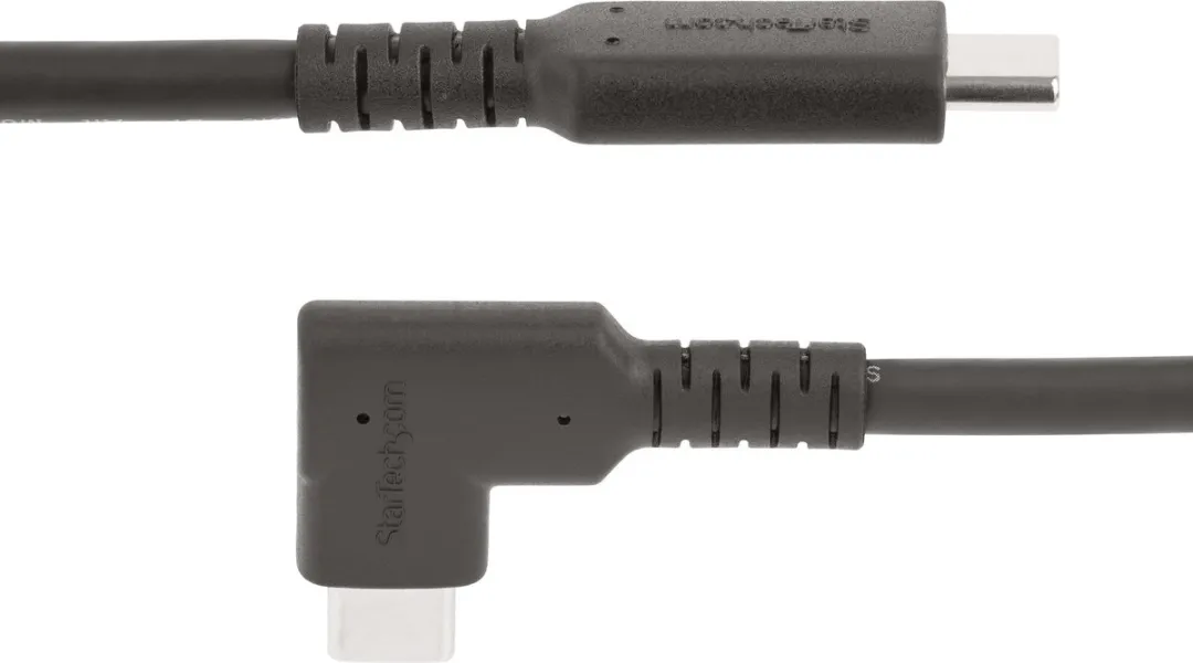 Startech RUSB31CC50CMBR Haakse USB-C Kabel 50cm - USB 3.2 Gen 2 10Gbps - 100W PD - 4K60 - afbeelding 6 van 6