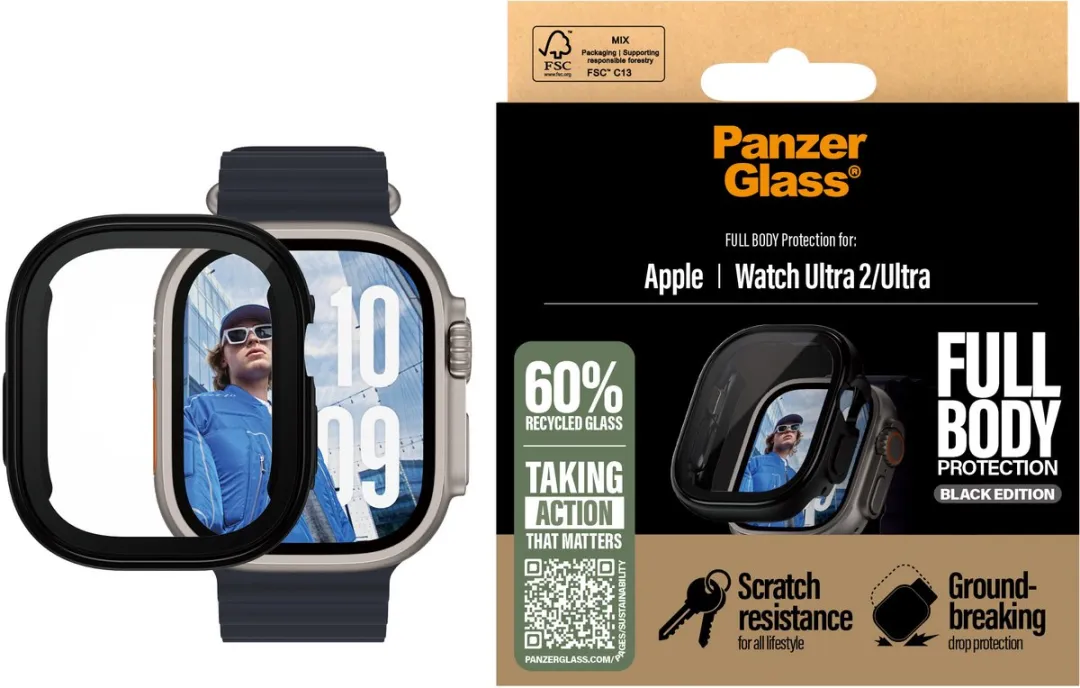 PanzerGlass Apple Watch Ultra Full Body Protector 49mm - Zwart