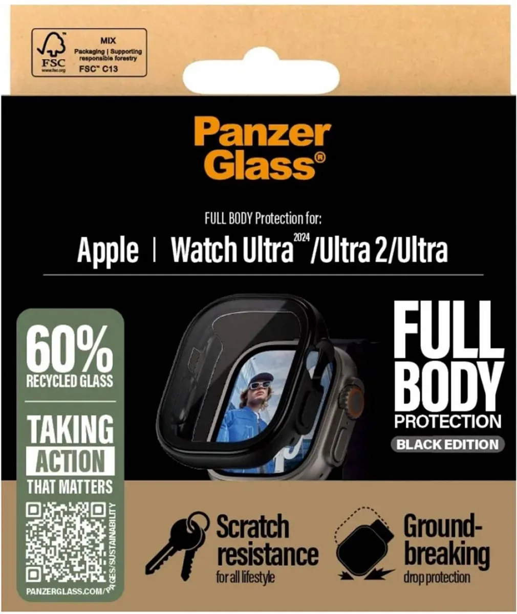 PanzerGlass Apple Watch Ultra Full Body Protector 49mm - Zwart