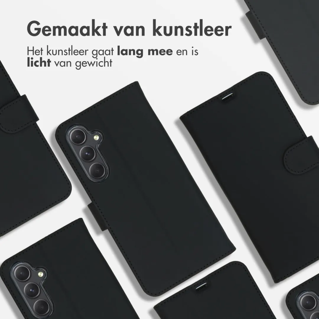 Accezz Hoesje Samsung Galaxy A55 Wallet Softcase - 3 Pasjes - Zwart