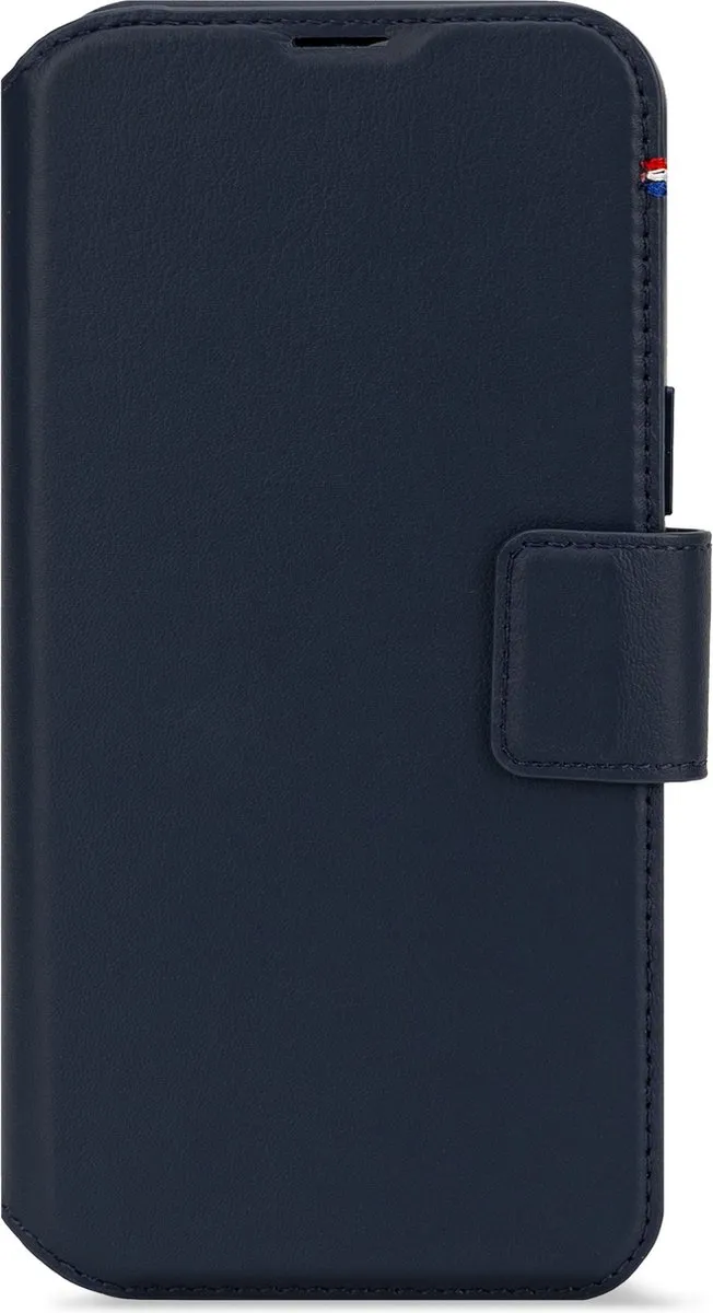 Decoded Leren Wallet Case iPhone 16 Pro DDC-I16PM-WC-NVY - Navy Blauw
