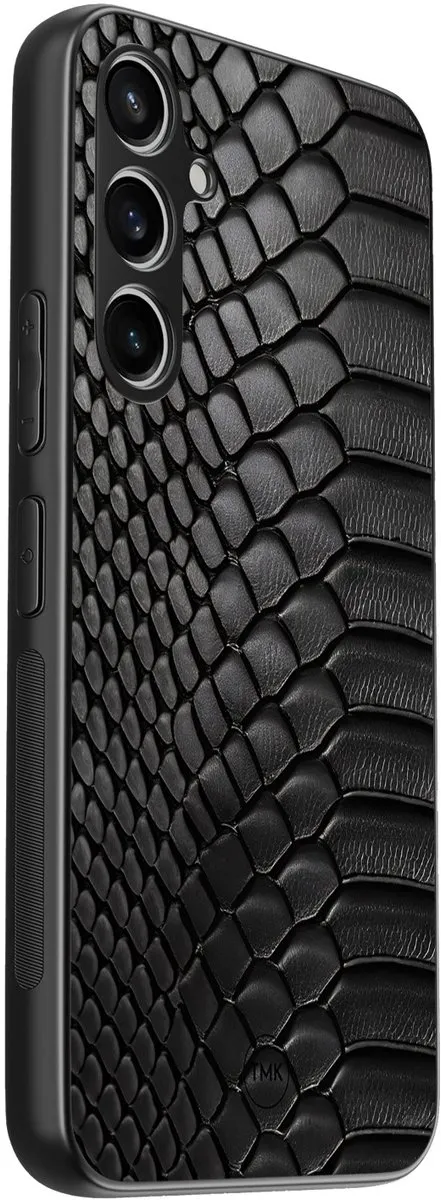 Casevibes S23FE/B/019 Hoesje Samsung Galaxy S23 FE - Zwart - Slangenprint
