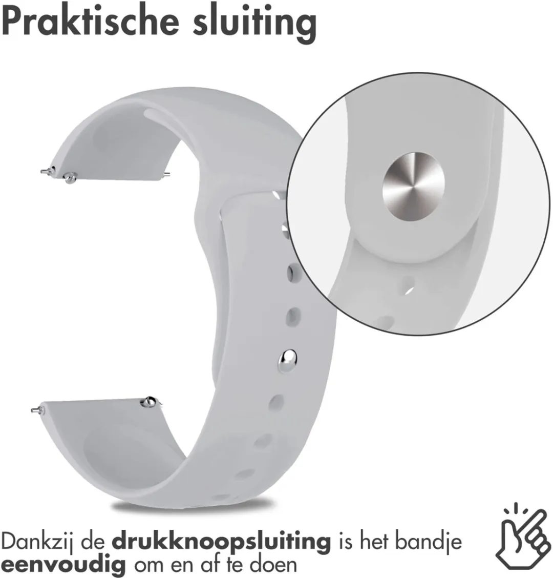 Imoshion Siliconen Sportband 22mm - Grijs