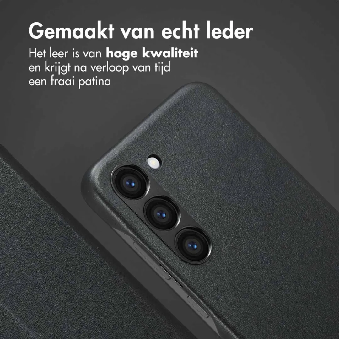 Accezz Galaxy S23 Hoesje 2-in-1 Leather Bookcase - Zwart