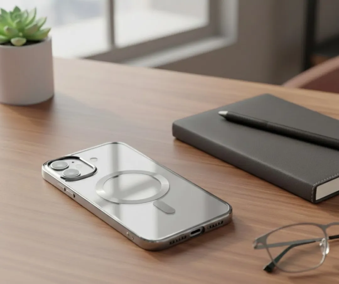 NUVEX iPhone 17 Hoesje - Transparant Zwart - MagSafe