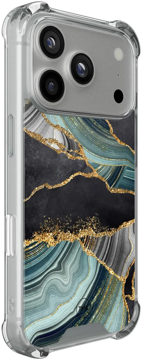 Casevibes iPhone 17 Pro Shockproof Hoesje A/i17P/S/017 - Marble Jade Stone