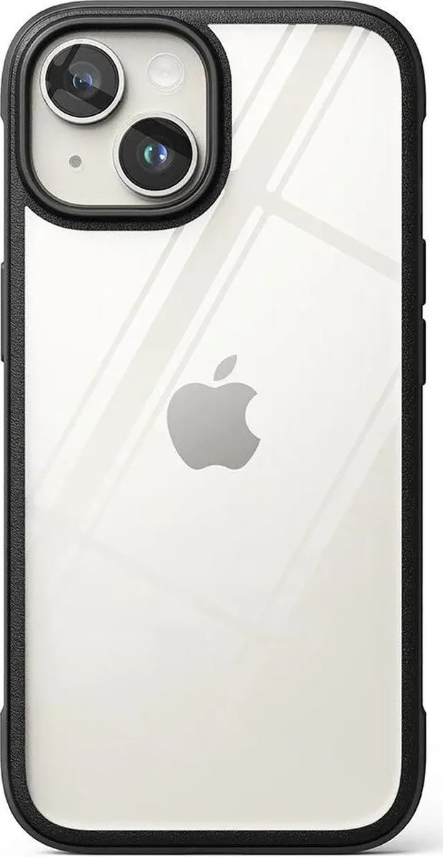 Ringke Fusion Bold Hoesje iPhone 15 - Transparant Zwart