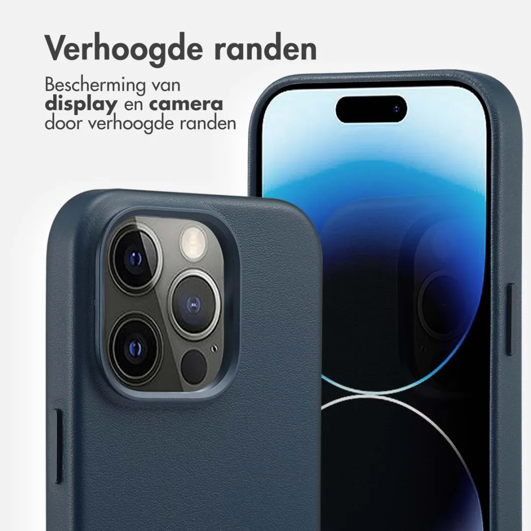 Accezz Hoesje iPhone 14 Pro Nightfall Blue - 2 Pasjes - MagSafe