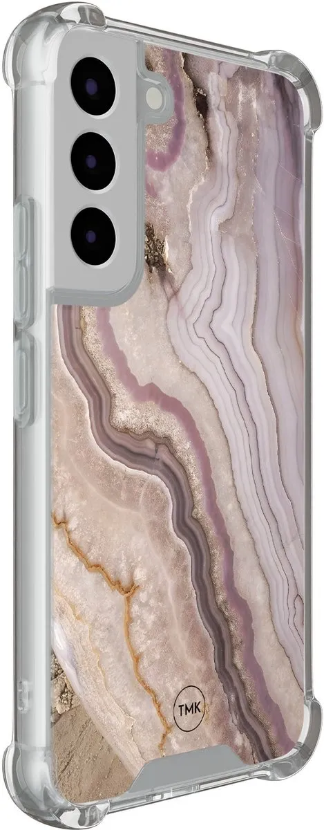 Casevibes Shockproof Hoesje Samsung Galaxy S22 - S/S22/S/010 - Blush Marble