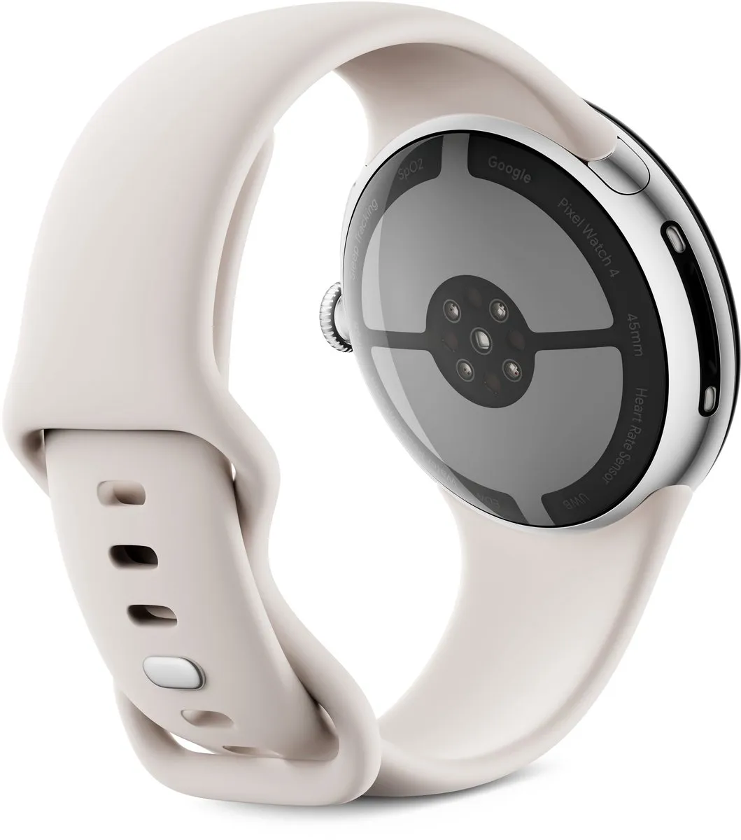 Google Pixel Watch 4 Smartwatch 45mm - Zilver/Porselein