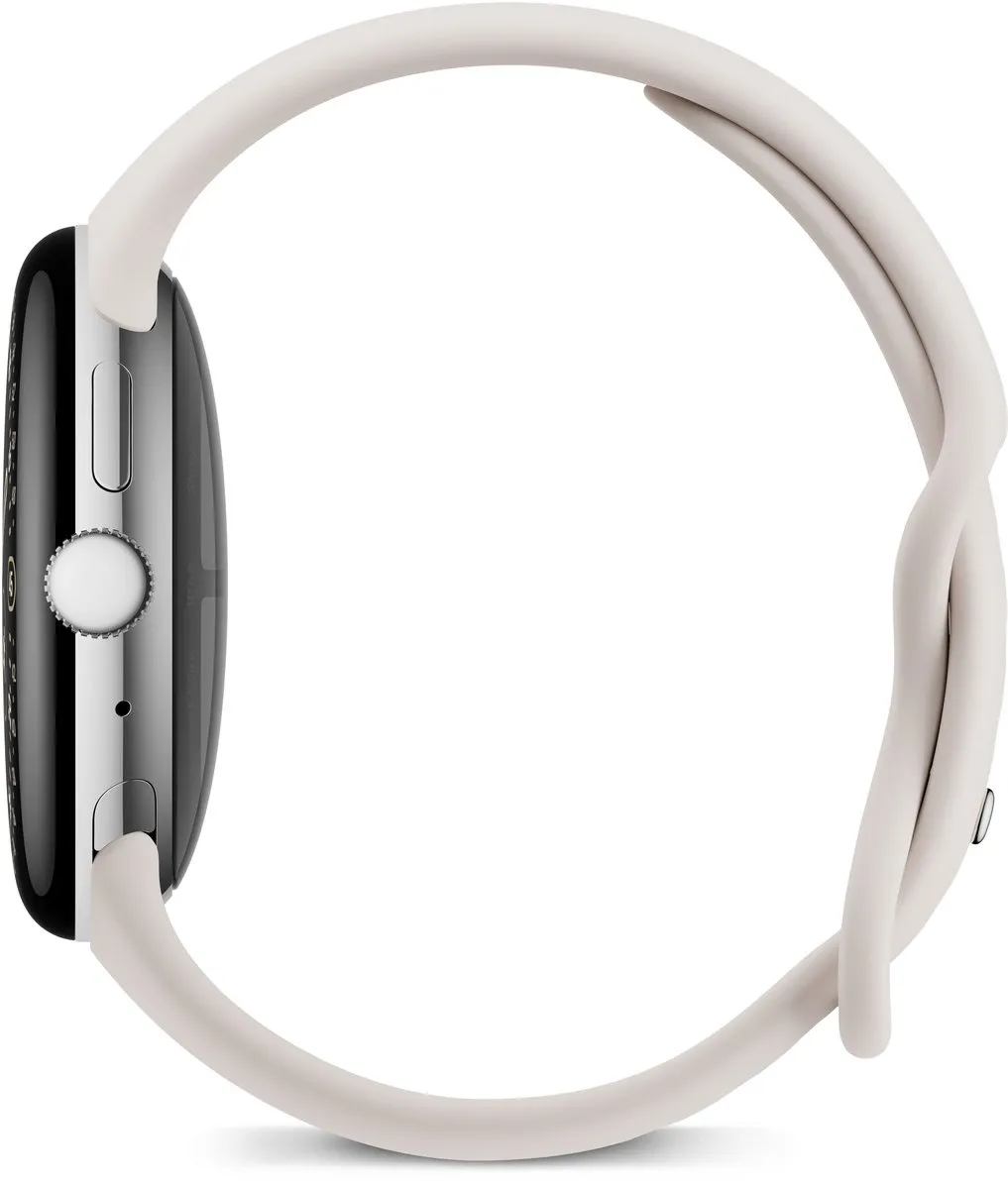 Google Pixel Watch 4 Smartwatch 45mm - Zilver/Porselein