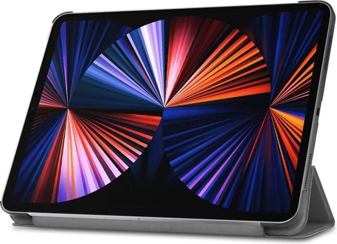 Just in Case Smart Tri-Fold Hoes iPad Pro 12.9 2021/2022 - Grijs - afbeelding 6 van 6
