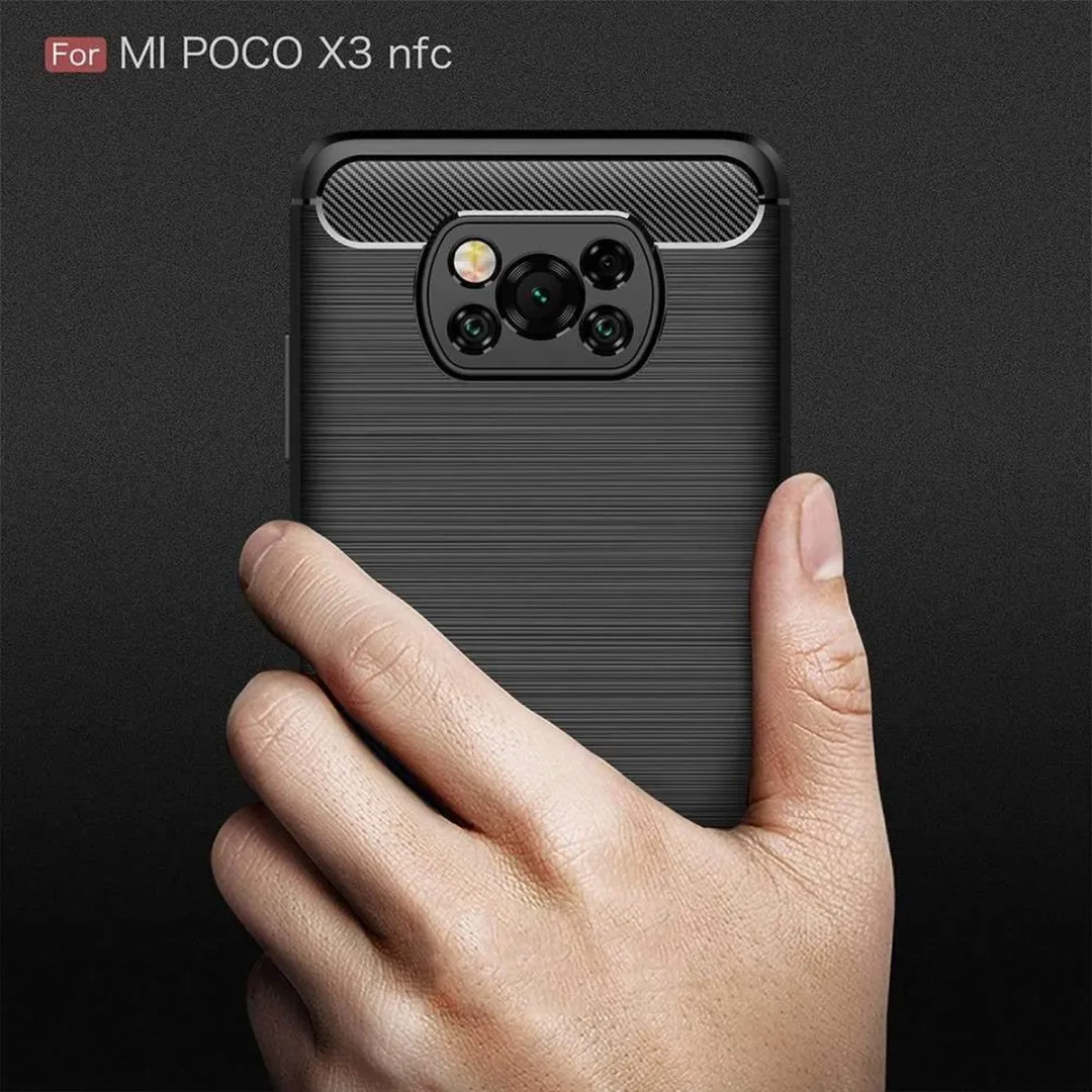 Just in Case Rugged TPU Xiaomi Poco X3/X3 Pro Hoesje - Zwart