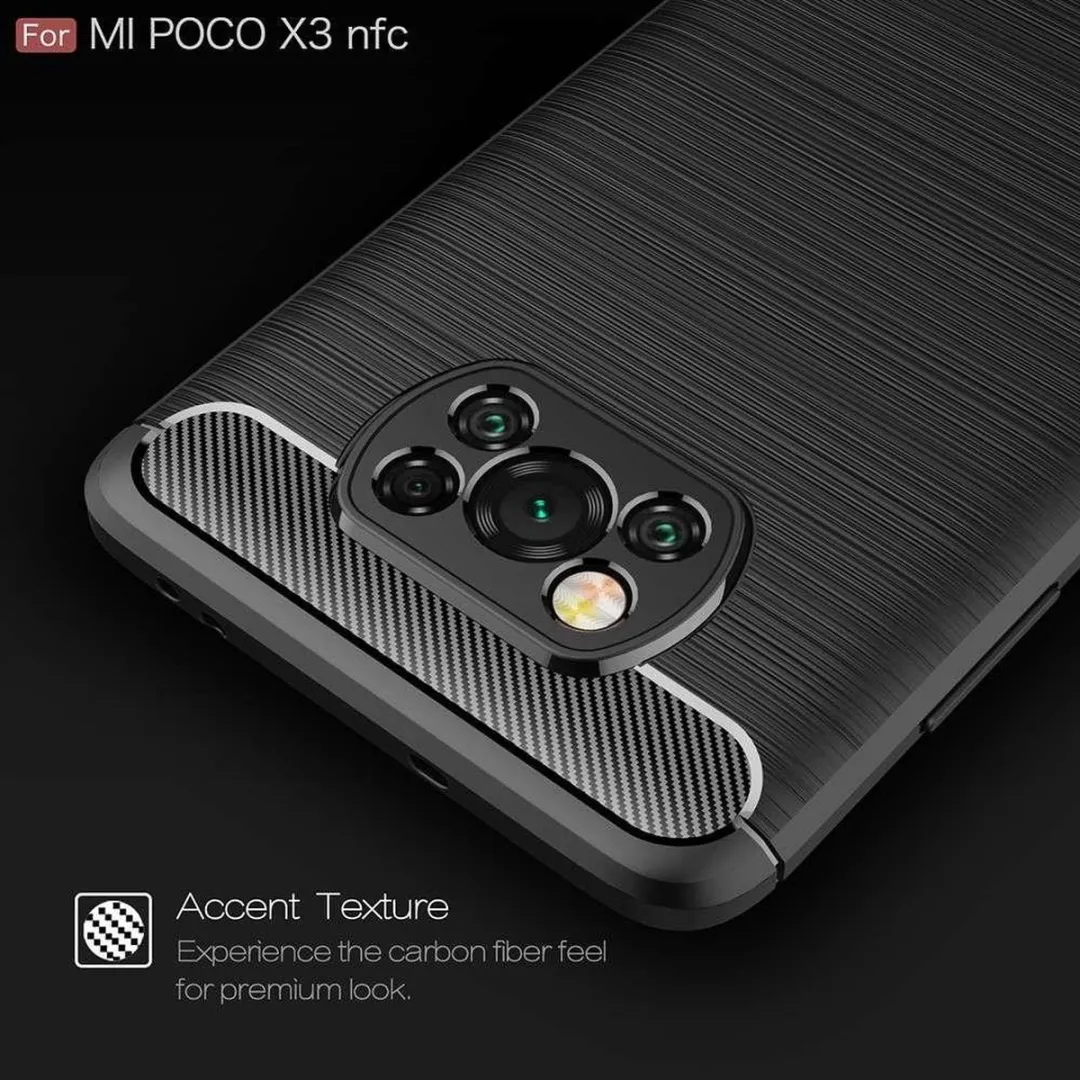 Just in Case Rugged TPU Xiaomi Poco X3/X3 Pro Hoesje - Zwart