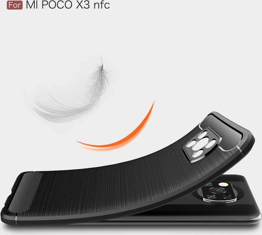 Just in Case Rugged TPU Xiaomi Poco X3/X3 Pro Hoesje - Zwart - afbeelding 6 van 6