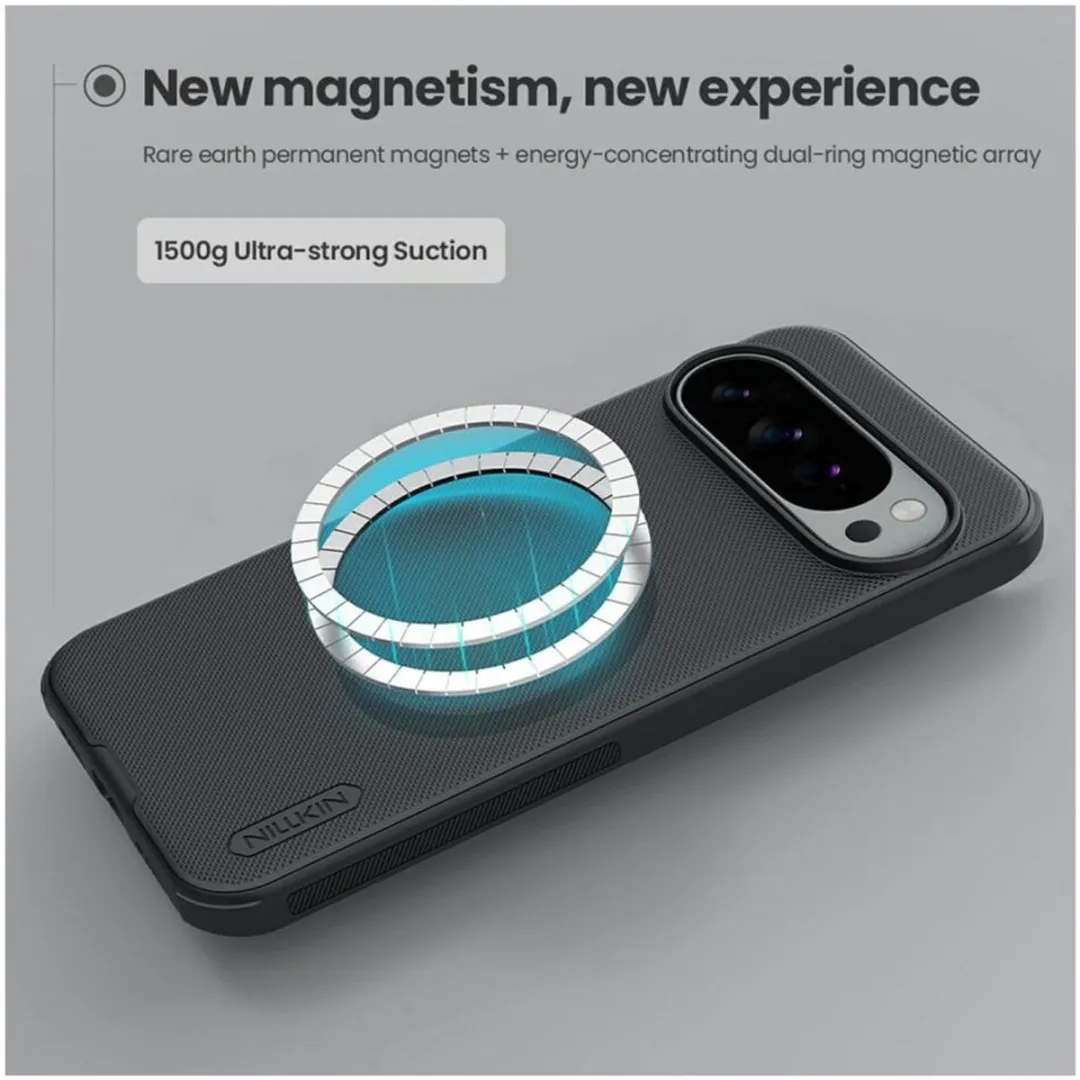 Nillkin Frosted Shield Hoesje Pixel 10 Pro XL - MagSafe - Zwart