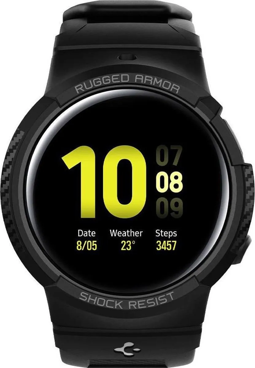 Spigen Rugged Armor Pro Samsung Galaxy Watch Active 2 44mm - Zwart