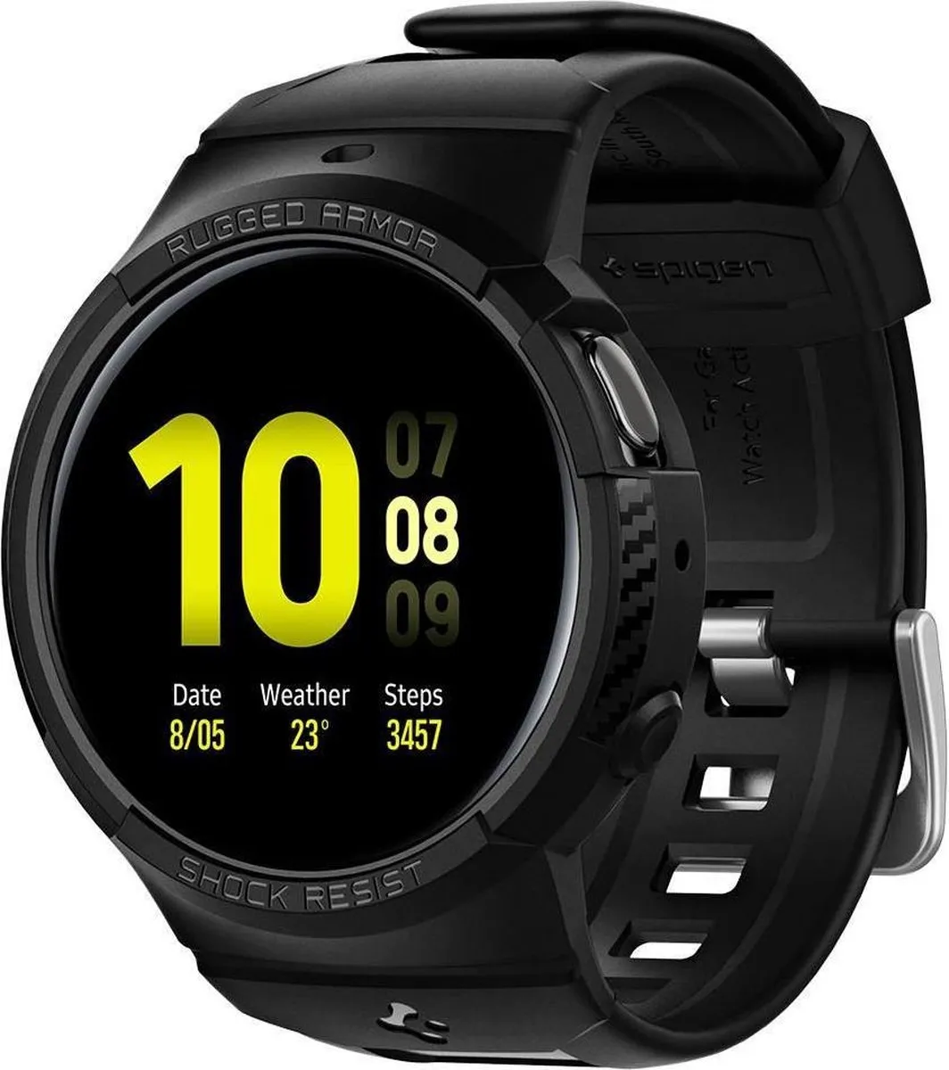 Spigen Rugged Armor Pro Samsung Galaxy Watch Active 2 44mm - Zwart