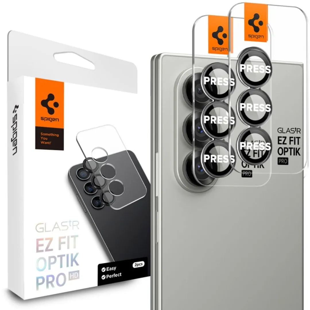 Spigen Optik Pro EZ Fit Camera Beschermer - 2 Stuks - Zwart