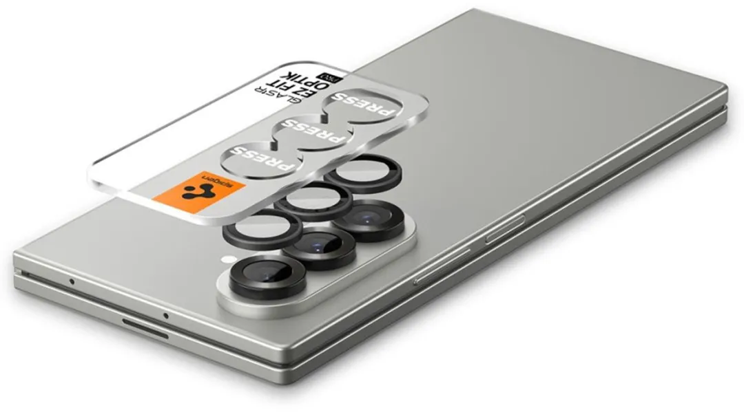 Spigen Optik Pro EZ Fit Camera Beschermer - 2 Stuks - Zwart