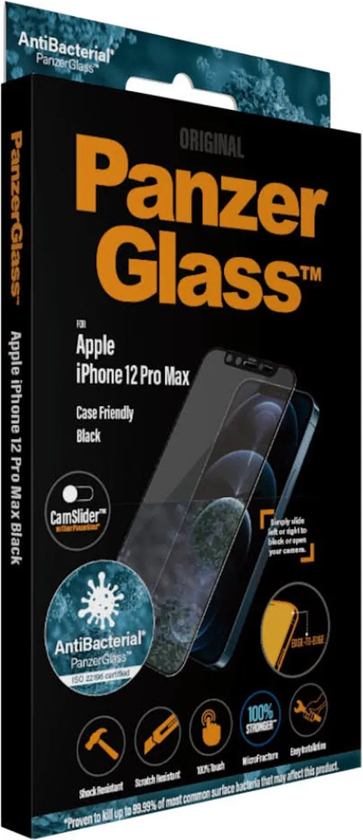 PanzerGlass CamSlider Gehard Glas iPhone 12 Pro Max - PZ-2715