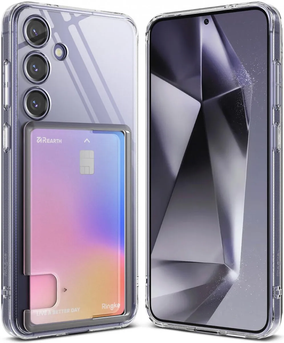 Ringke Fusion Card Hoesje Samsung Galaxy S24 - Transparant