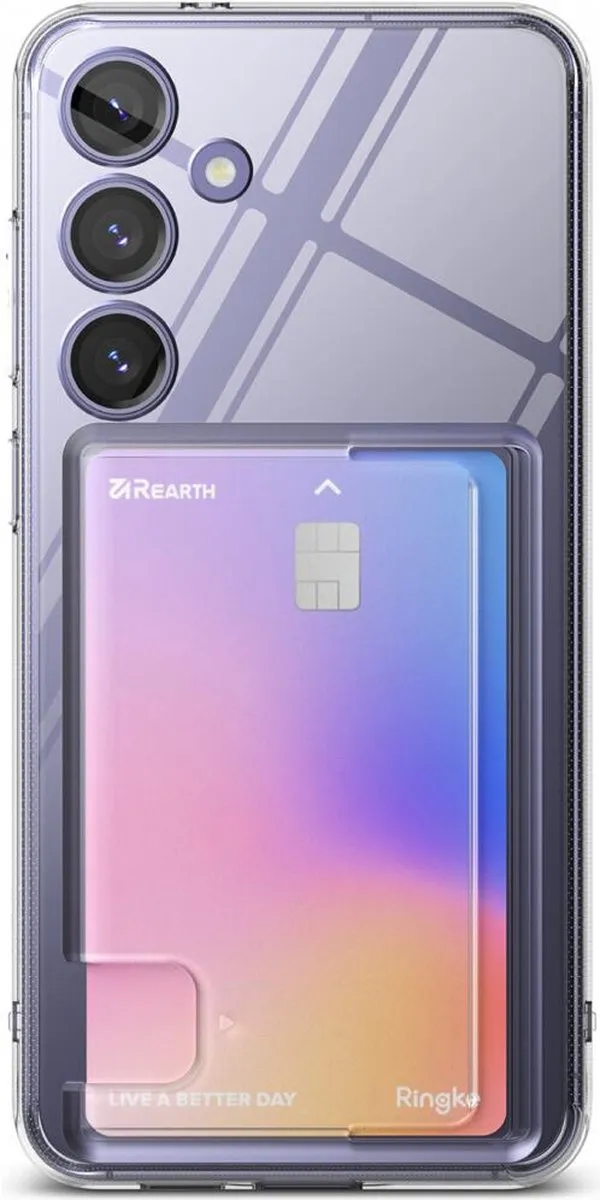 Ringke Fusion Card Hoesje Samsung Galaxy S24 - Transparant