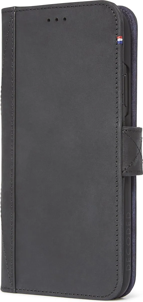 Decoded Leather Wallet iPhone XR D8IPO61DW1BK - Zwart