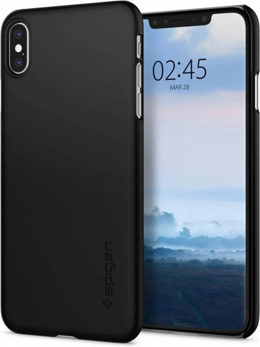 Spigen Thin Fit iPXsM76345401 Hoesje - iPhone XS Max - Zwart