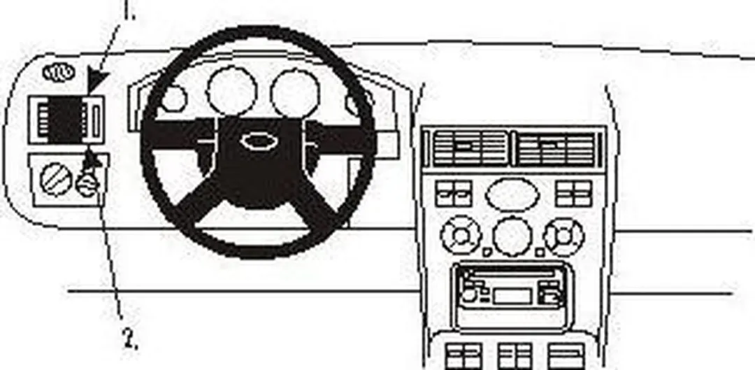 Brodit ProClip Ford Mondeo 2001-2007 Houder - Left mount
