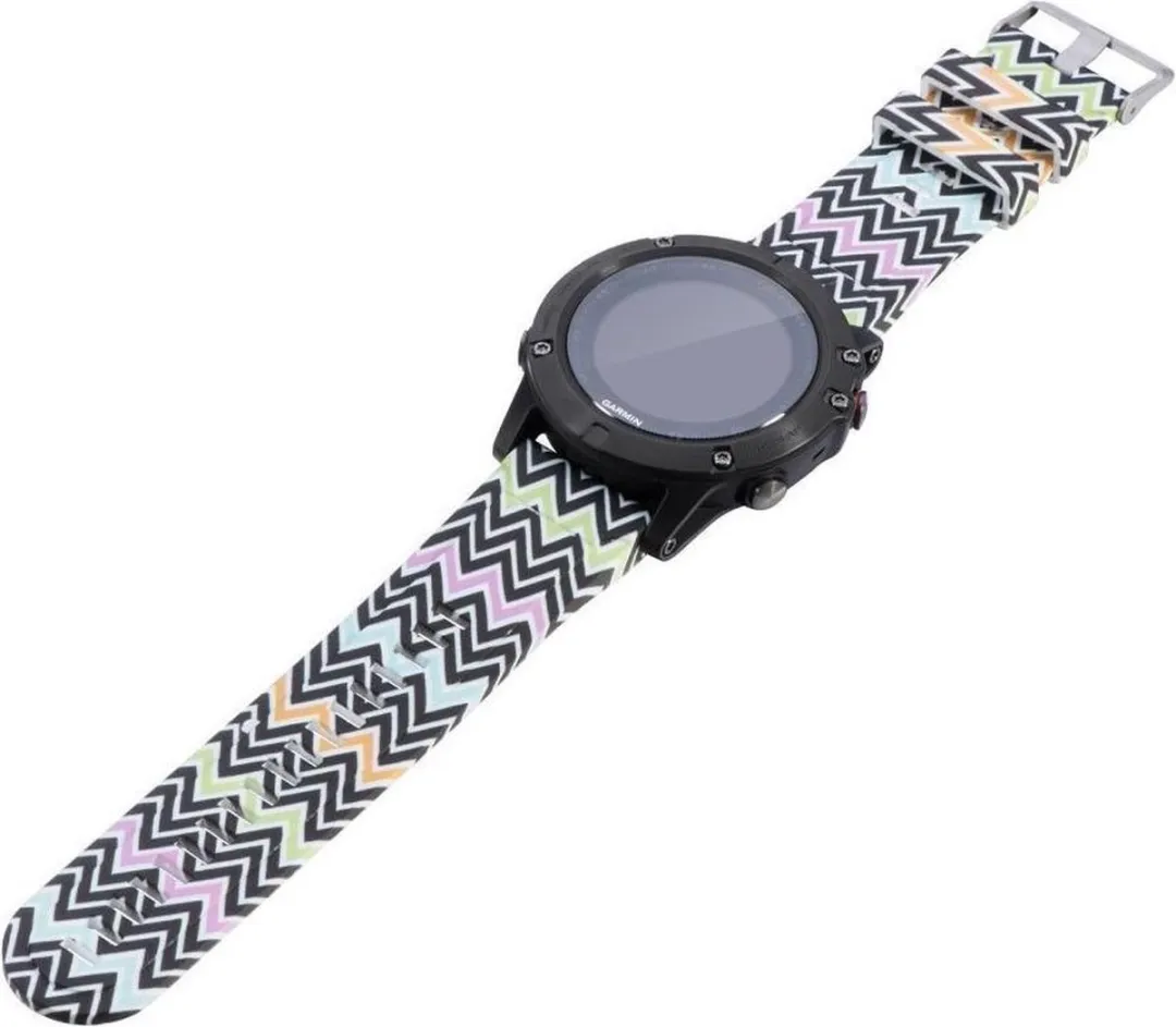 Just in Case Siliconen Armband 26mm - Garmin/Activity Tracker - Bonte Kleuren - afbeelding 2 van 3