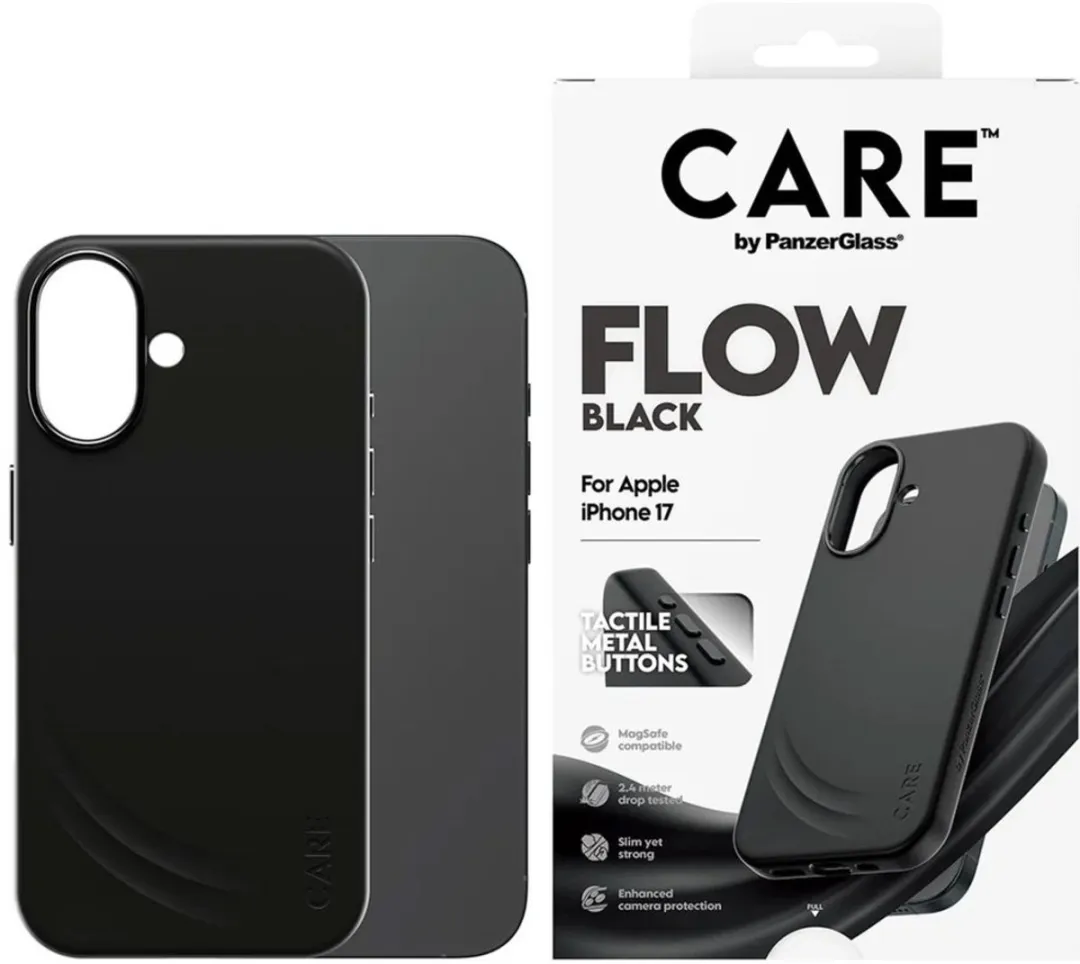 PanzerGlass Case Onderhoud Flow iPhone 17 Magsafe - 5715685027239 - Zwart