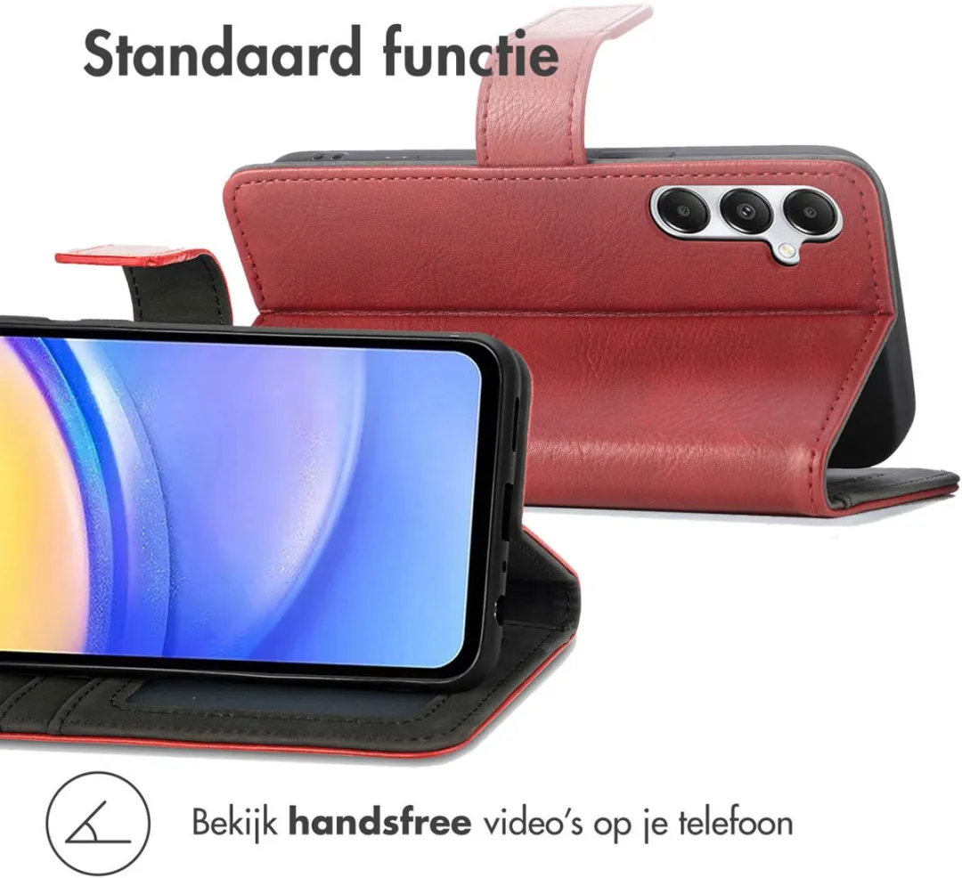 Imoshion Hoesje Samsung Galaxy A15 - Rood - 3 Pasjes