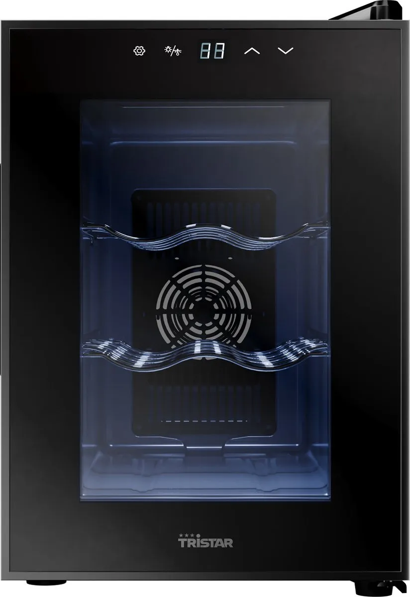 Tristar WR-7506 - Wijnkoelkast 6 Flessen - Wijnklimaatkast - 5 ⁰C tot 18 ⁰C - Zwart