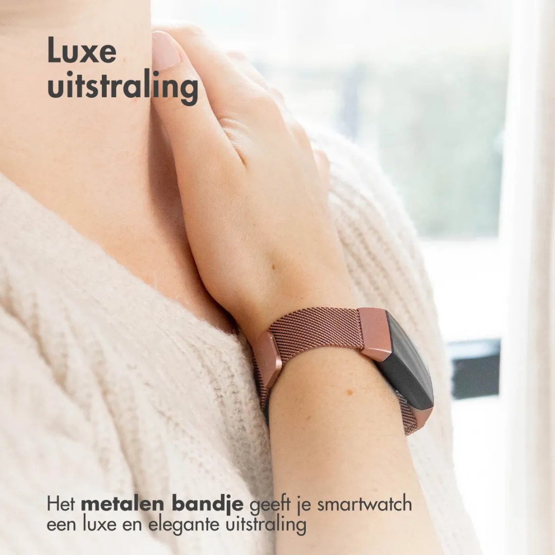 Imoshion Milanees Magnetisch Bandje Fitbit Alta HR - Roze