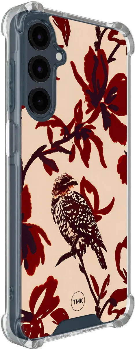 Casevibes Shockproof Hoesje Samsung Galaxy A17 - Rood - Bloemenpracht