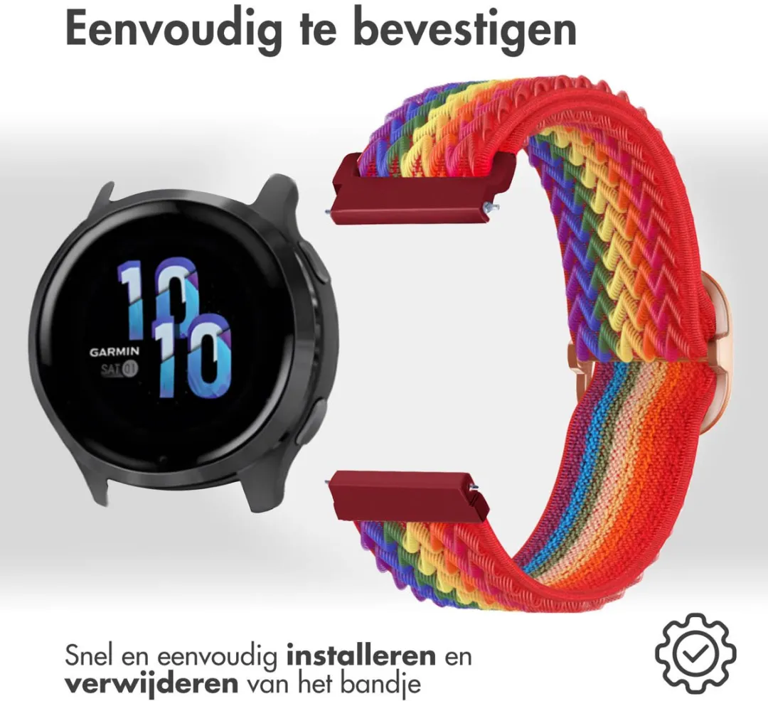 Imoshion Elastisch Nylonbandje 22mm - Rainbow