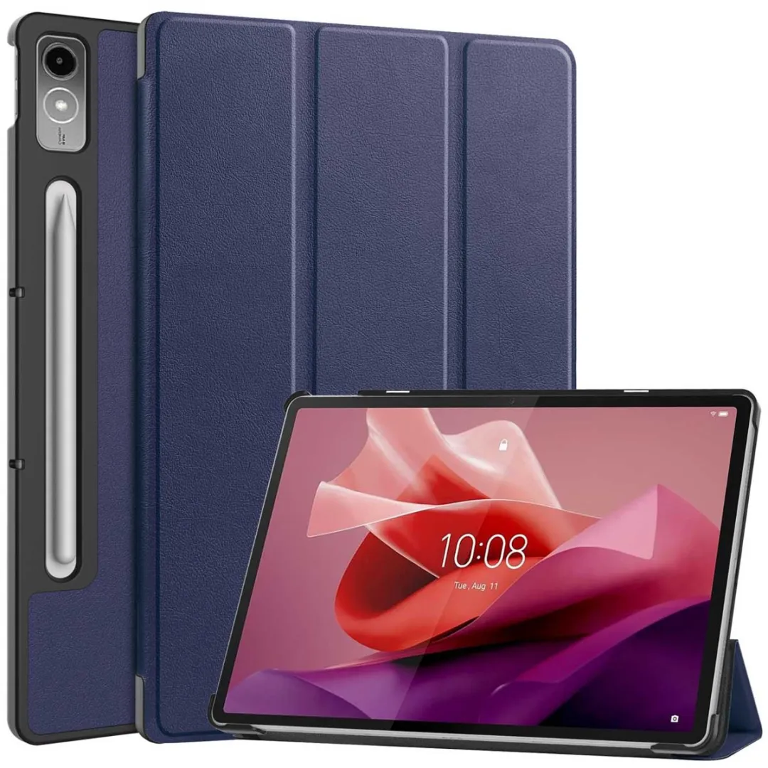 Imoshion SH00065838 Tablethoes - Lenovo Tab P12 - Trifold Bookcase - Donkerblauw