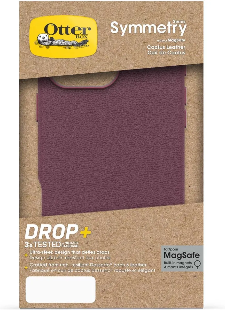 OtterBox Symmetry Cactus Leather Case iPhone 16 Pro Max - Rood - 77-96329