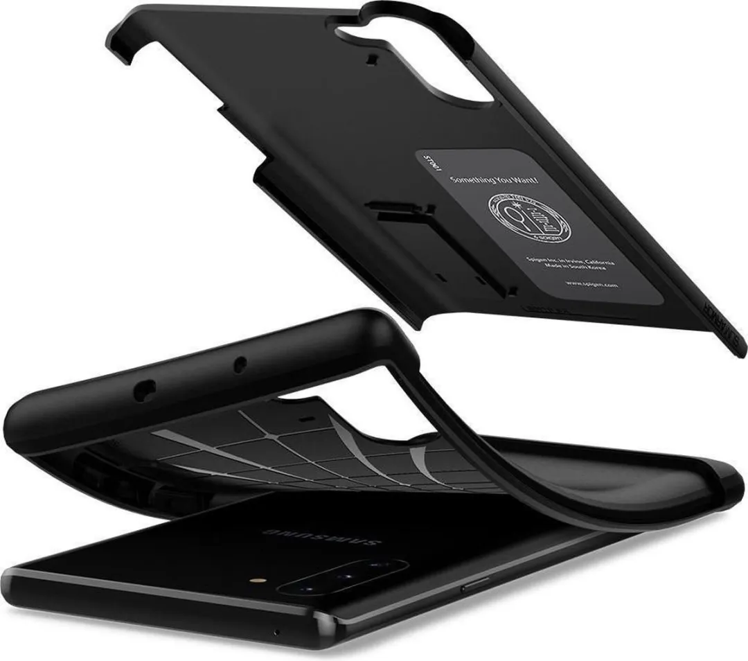 Spigen Slim Armor Hoesje Samsung Galaxy Note 10 - Zwart