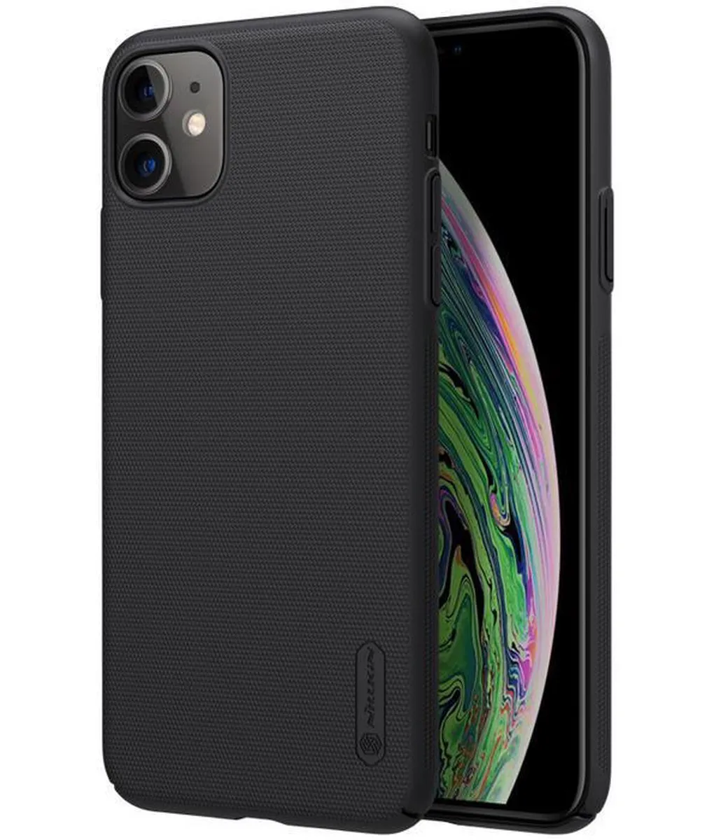 Nillkin Frosted Shield Hoes iPhone 11 - Zwart - afbeelding 2 van 5
