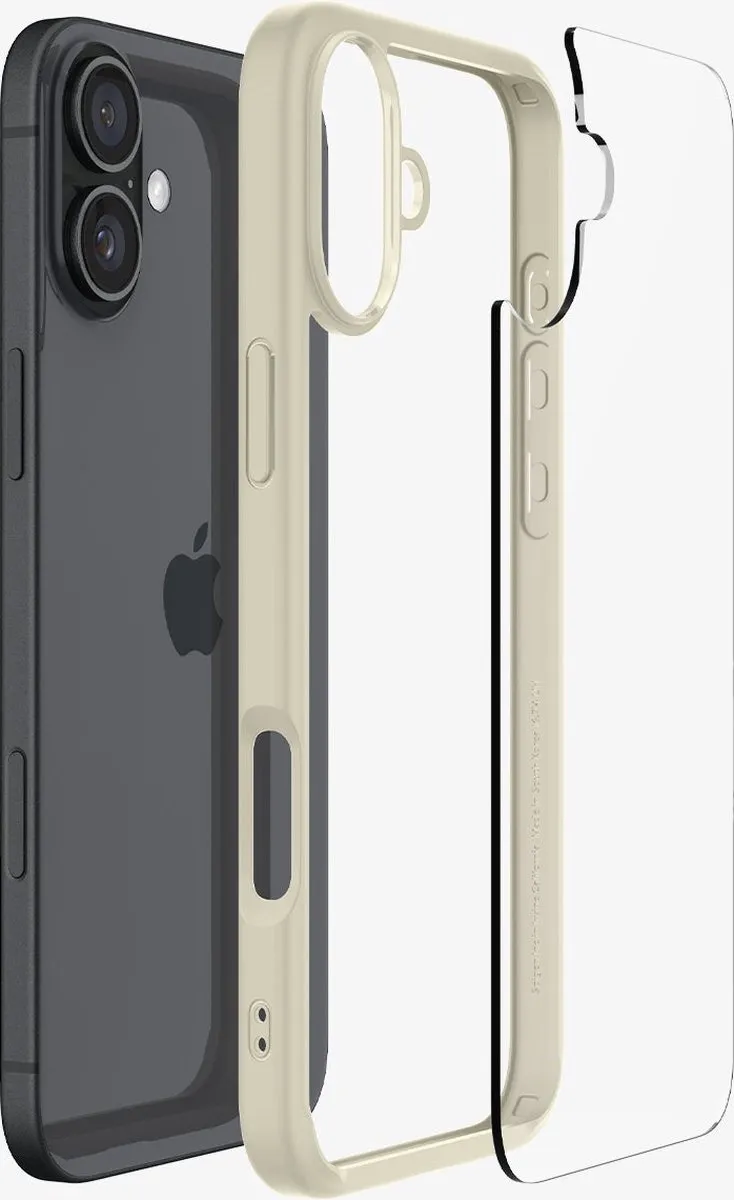 Spigen Ultra Hybrid iPhone 16 Plus Hoesje - Transparent