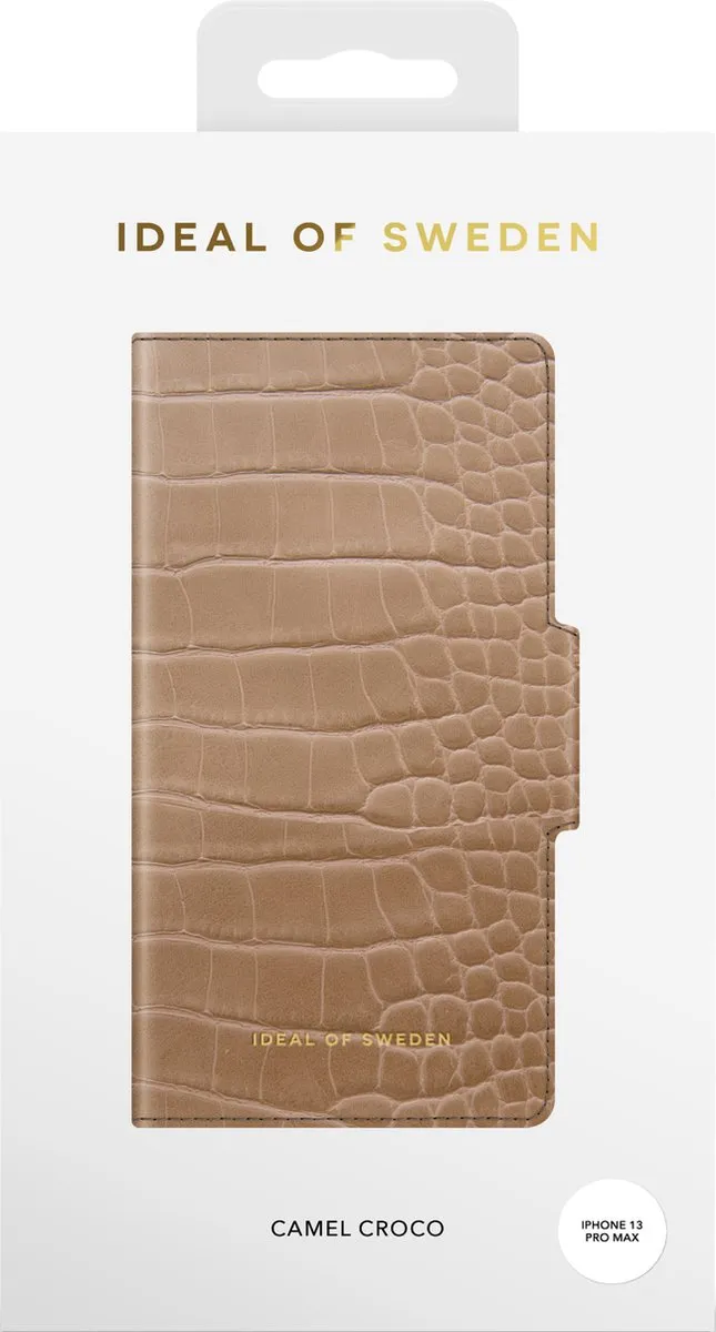 iDeal of Sweden Atelier Wallet iPhone 13 Pro Max - Camel Croco