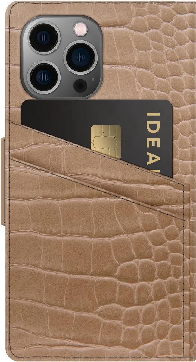 iDeal of Sweden Atelier Wallet iPhone 13 Pro Max - Camel Croco - afbeelding 6 van 6