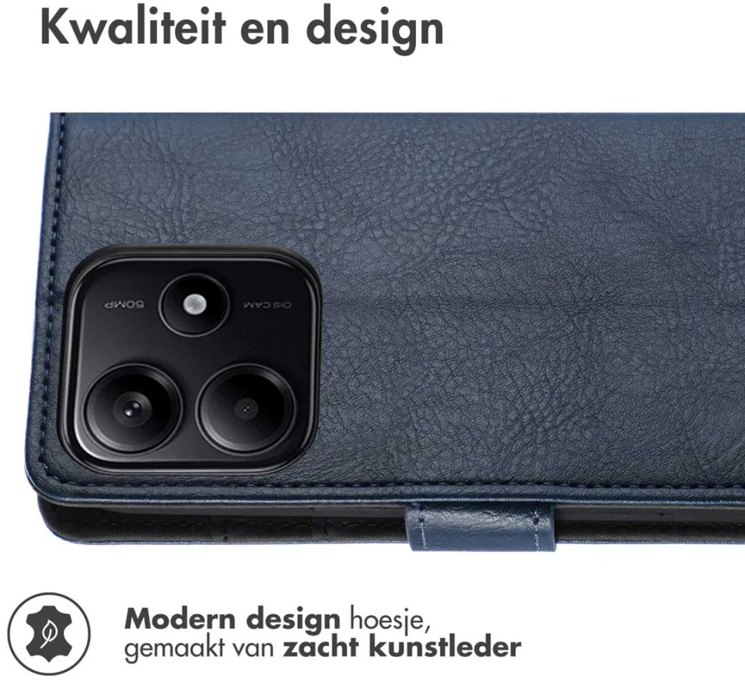 Imoshion Hoesje Xiaomi Redmi Note 14 5G - 3 Pasjes - Donkerblauw